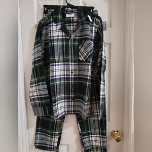 Plaid Flannel Pajama Set